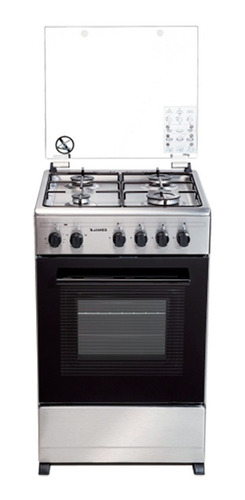 [02052080] Cocina James Combinada C 555 Tks Inoxidable 4 Hornallas Inox