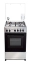 Cocina James Combinada C 555 Tks Inoxidable 4 Hornallas Inox