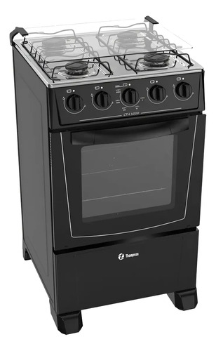 [27-0] Cocina Thompson Cth 1000 S/gas Sensacion (Negro, Gris)