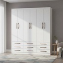 Ropero Placard Doripel Con 6 Puertas Y 9 Cajones