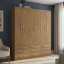 Ropero Placard Doripel Con 6 Puertas Y 9 Cajones