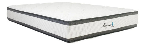 [01011040] Colchón Senflex Con Alta Densidad De 2 Plazas Blanc/ Gris