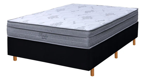 [01500578] Sommier Panda 2 Plazas La Sensación Negro