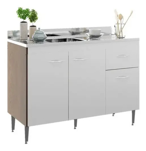 [03021113] Bajo Mesada + Pileta Varios Colores Sensacion (Blanco, Blanco)