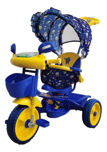 [07012312] Triciclo Kissme De 24 Con Capota (Azul, Azul)