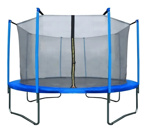 Trampolín Szames 183cm Con Red Seguridad Y Escalera Niños Circular Negro