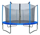 Trampolin Cama Elastica Con Red Y Escalera 183 Cm Sensacion Negro