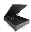 Box Baul Para Sommier Somier 2 Plazas Sensacion Color Negro