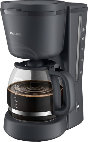 Coffee Maker Philips Hd7430 Cafetera 1.2lts Color Negro Negro