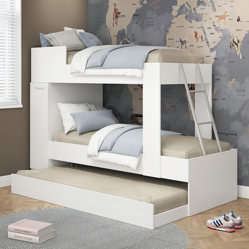 [03740070 + 03740081] Cucheta Con Cama Marinera Tricama Ropero Sensacion Color Blanco