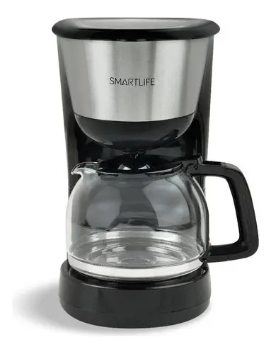 Cafetera Smartlife Sl-cm4313 Semi Automática Negra Y Acero Inoxidable De Filtro Negro/acero Inoxidable