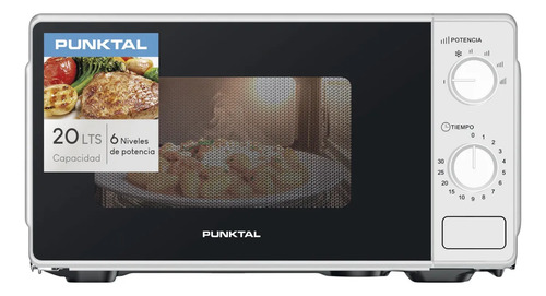 Microondas Manual Punktal Pk-2029m 700w 20l Blanco O Negro