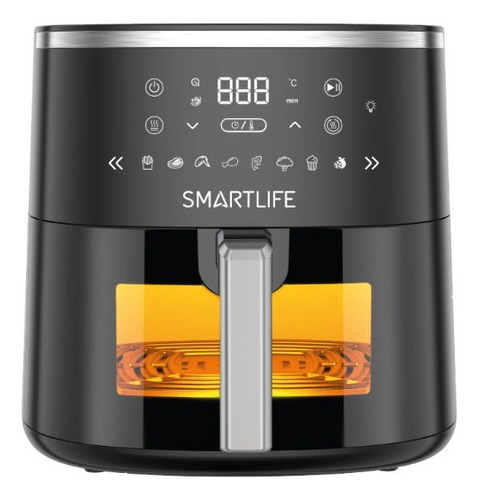 Airfryer Freidora De Aire Smartlife Digital 6l Sl-afdv006 Negro