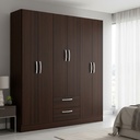 Ropero 6 Puertas 2 Cajones Y Estantes 9096 Senhome Sensacion