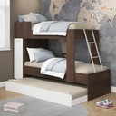 Cucheta Con Cama Marinera Tricama Ropero Sensacion Color Tabaco/blanco