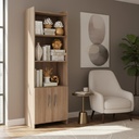 Biblioteca Estanteria Repisa Con Puertas Sensacion