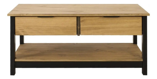 Mesa Central Pino Denise 2 Cajones Sensacion