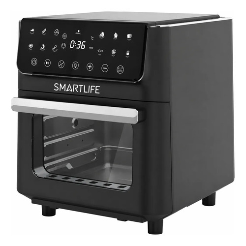 Freidora De Aire Sin Aceite Smartlife Airfryer Digital 12 L Negro