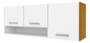Alacena Cocina 3 Puertas Mdp Sensacion Blanco Marrón