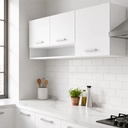 Alacena Cocina 3 Puertas Mdp Sensacion Blanco Blanco