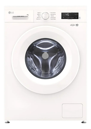 [02040715] Lavarropas Frontal LG Inverter 9kg Wm9gwvfs6 Blanco