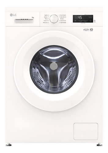 Lavarropas LG 9kg Automático Wm9gwvfs6 Blanco Inverter Blanco