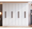 Armario Doripel California California De Mdf Blanco Con 8 Puertas Plegables