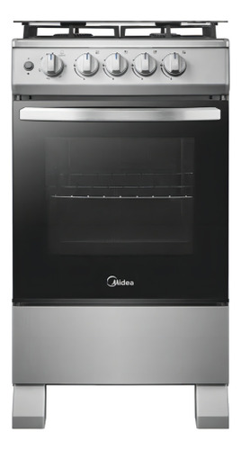 Cocina Midea Mfo-mg20tcusl 4 Hornallas Gas Glp Plateada Plateado