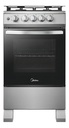 Cocina A Gas Midea Mfo-mg20tcusl Cuatro Hornallas Capacidad 62l - Plateada Plateado
