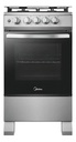 Cocina A Gas Midea Mfo-mg20tcusl Cuatro Hornallas Capacidad 62l - Plateada Plateado