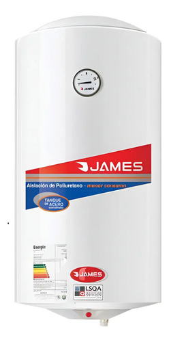 [02130110] Calefon Termotanque 40lts James Acero Sensacion Blanco