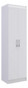 Armario Multiusos Ibiza De 52 Cm Con 2 Puertas, Color Blanco Doripel, Color Blanco