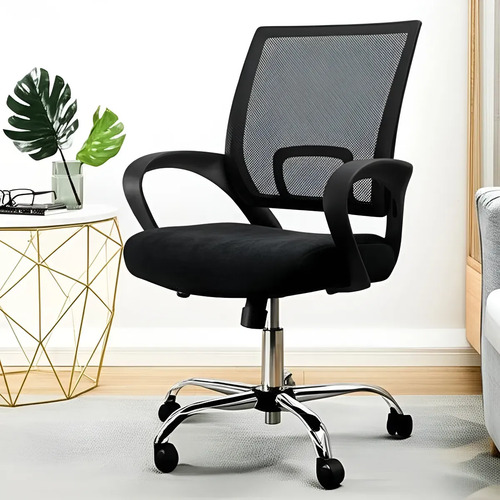 Silla De Oficina Sen Home Con Mesh Luxe Negro