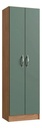 Ropero Multiuso Armario 2 Puertas Todo Estantes! Sensacion Verde