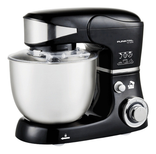 Batidora De Pie Punktal Pk-9340 Negra 50 Hz X 60 Hz 220 v Negro