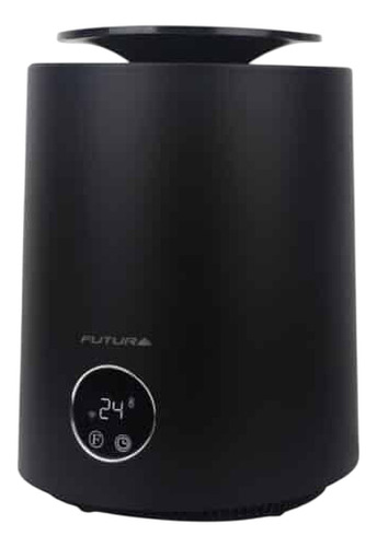 Estufa Cerámica Eléctrica Futura 2000w 360° Con Temporizador Color Negro