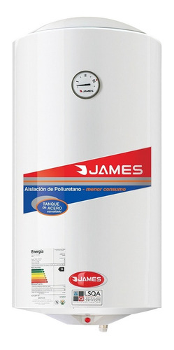 [02130130] Calefon Termotanque James P 60 A 60 L Clase A Tanque De Acero Blanco
