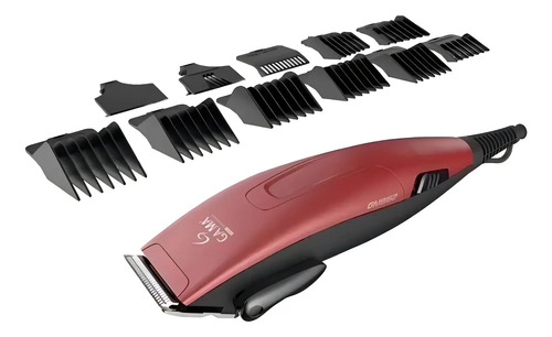 [02110111] Cortapelo Clipper Gm 562 Motor Magnético 24 Piezas Rojo