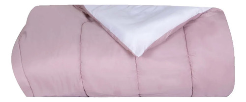 [01040013] Acolchado Duo Divino 1pl Reversible Azul Rosa Lisa