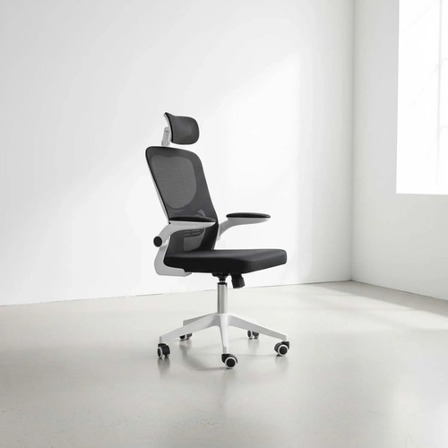 [03102315] Silla De Oficina Hy-697 Negro/blanco Negro Maya