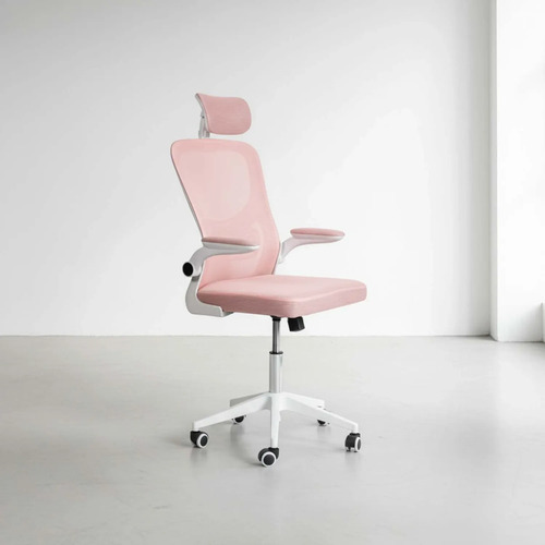 [03102316] Silla De Oficina Hy-697 Negro/blanco Rosa Maya