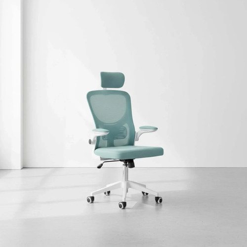 [03102317] Silla De Oficina Hy-697 Negro/blanco Celeste Maya
