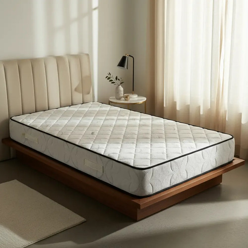 [01010174] Colchón Divino Saldo 1 Plaza 80x185 Cm 17 Cm De Alto Blanco