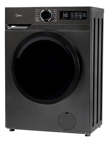 Lavarropas Carga Frontal Inverter 11kg Midea Mf110w110/t-uy Gris Oscuro