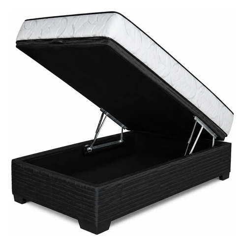 [01020374 + 01010171] Colchon 1p 17cms + Box Baul 78*188cms 1 Plaza Economico