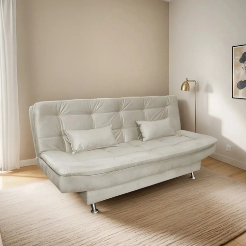 Sofá Cama Siena - 3 Cuerpos Tela Siena Natural/beige