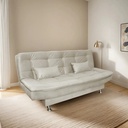 Sofá Cama Siena - 3 Cuerpos Tela Siena Natural/beige