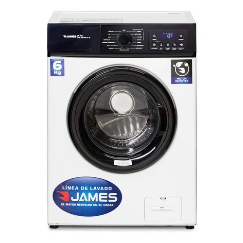 Lavarropas James 6kg Lr 1006 G7 Inverter Blanco