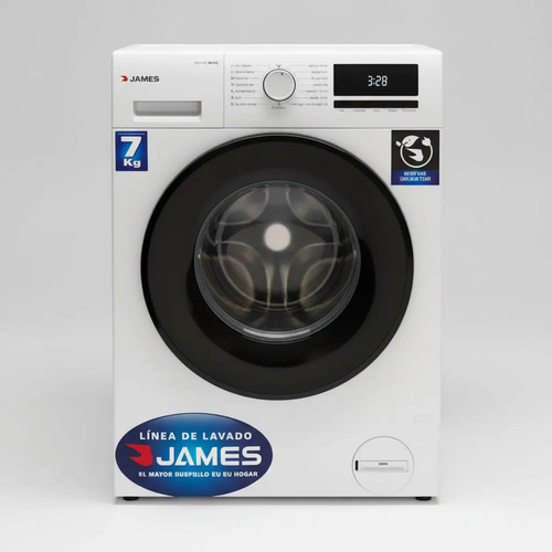 Lavarropas 7 Kg James 7120 Inverter Blanco Carga Frontal Blanco