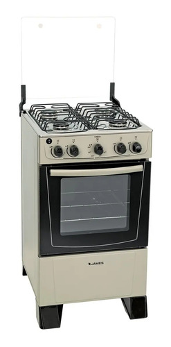 Cocina Gas James C105 B Titanium Encendido Horno Enlozado Tipo De Conexión Gas Envasado Titanio